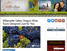 Tablet Screenshot of cellardoorwinetours.com